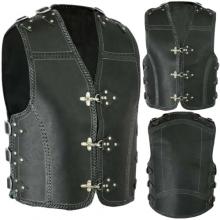 Motorbike Leather Vest