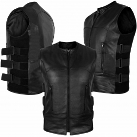 Motorbike-leather-vest