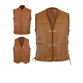 Motorbike-leather-vest