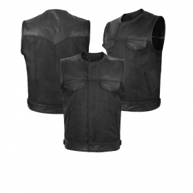 Motorbike-leather-vest